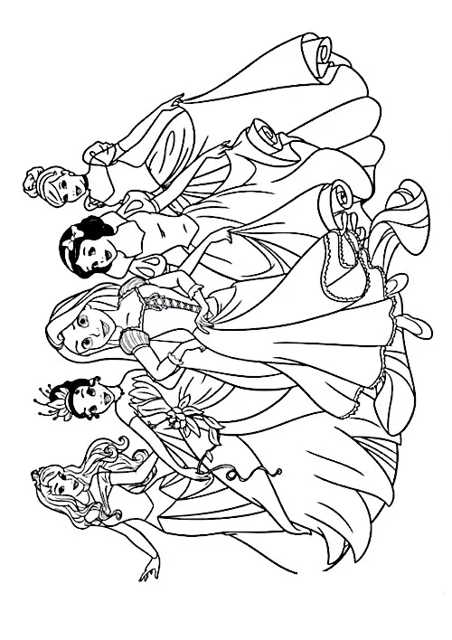 Princesas Para Colorir para colorir