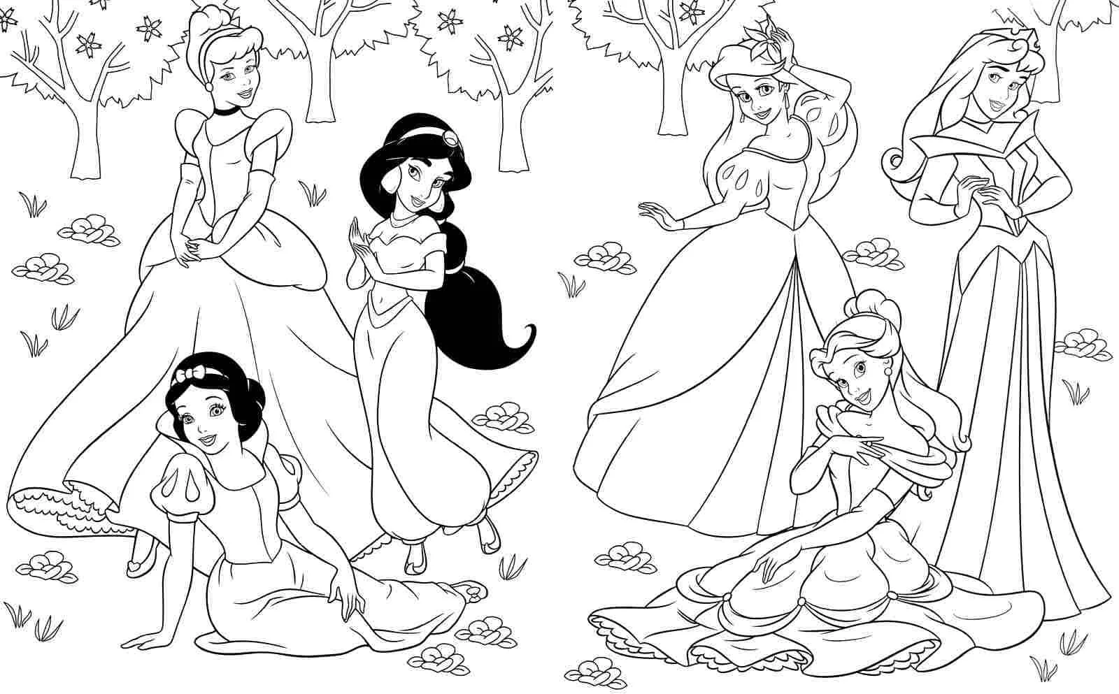 Princesas Para Colorir desenho infantil