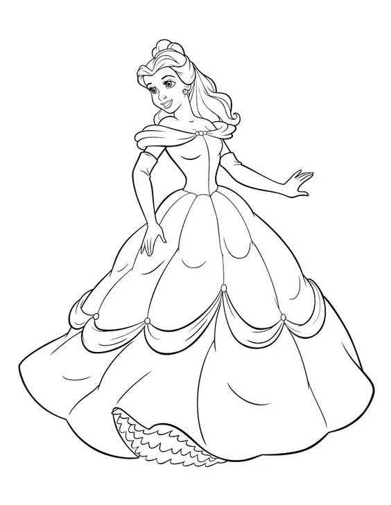 atividade de colorir Princesas Para Colorir