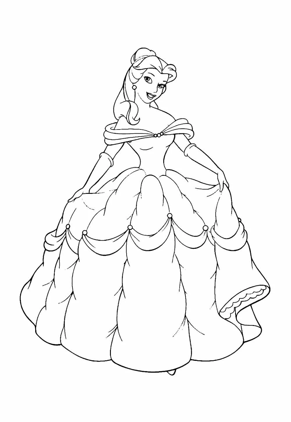 imagem de Princesas Para Colorir para colorir grátis