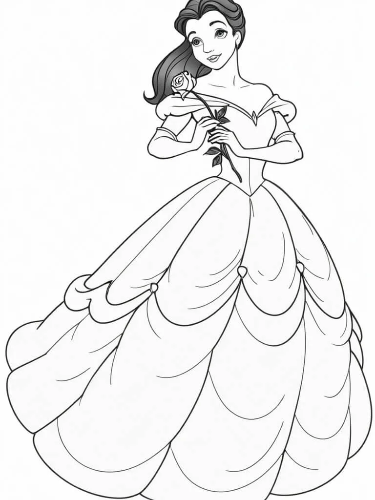 Princesas Para Colorir para pintar e se divertir