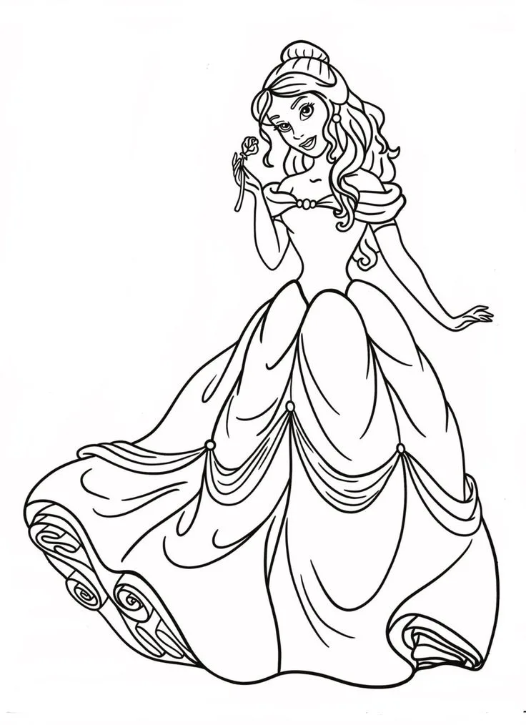 atividade de colorir Princesas Para Colorir