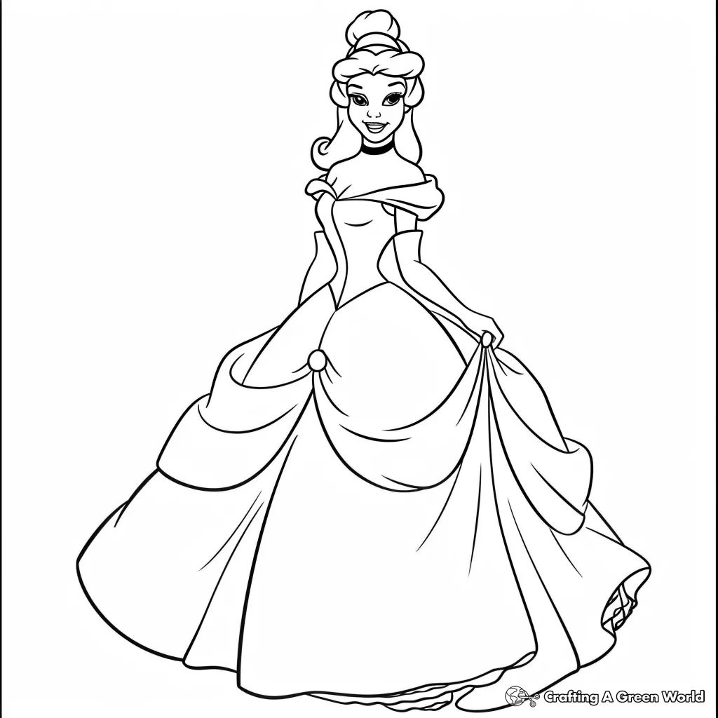 Princesas Para Colorir desenho infantil