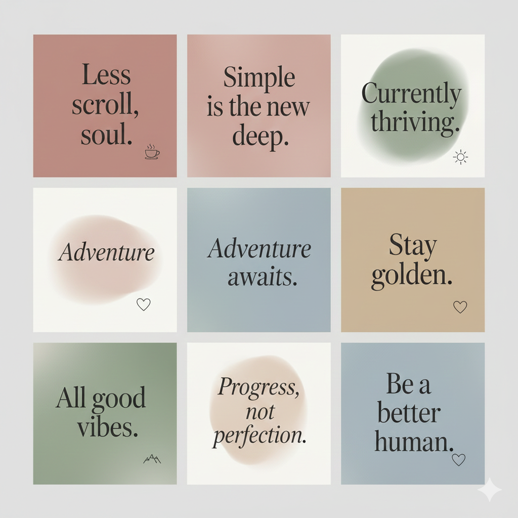 short quotes for instagram aesthetic minimalistic