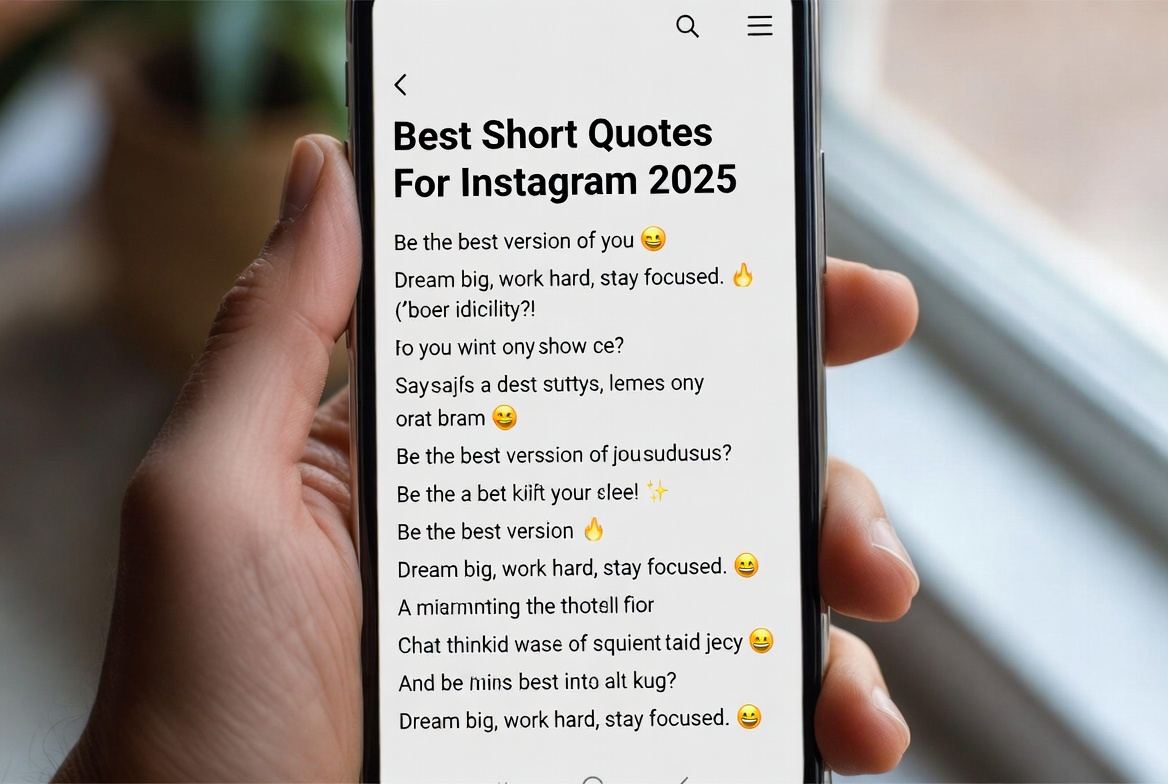best short quotes for instagram 2025